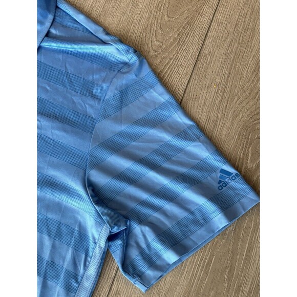 Adidas Golf Polo Mens Size XL Climacool Blue Preppy Athletic Golf Shirt - Picture 6 of 8